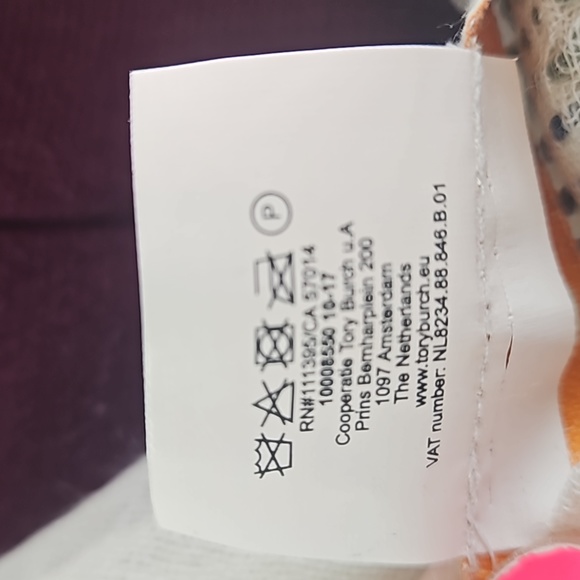 Tory Burch | NWT Women's Wool Tassel Fringe Embroidered Blanket Stitch Scarf - Picture 9 of 11